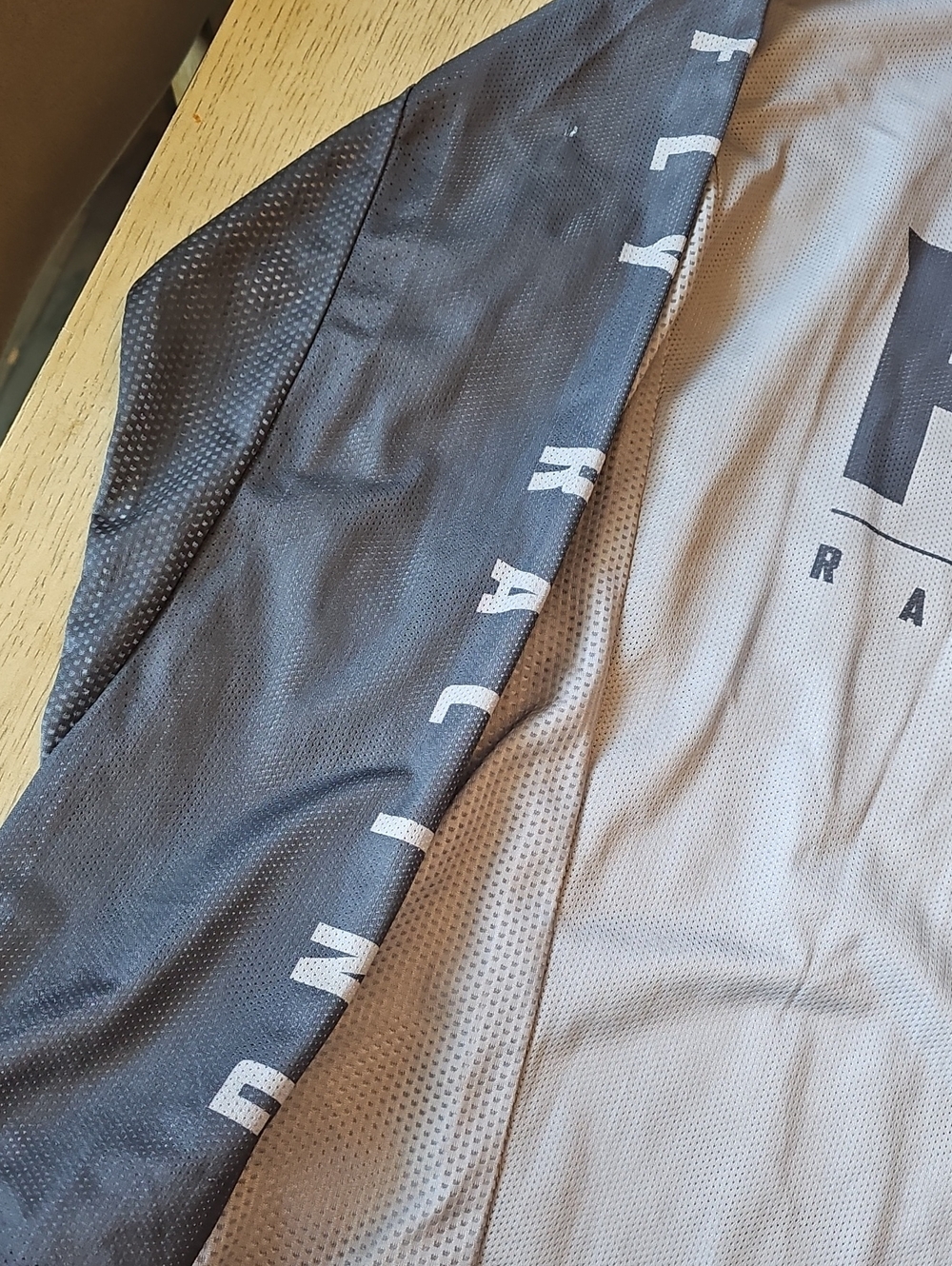 Men's Grey Mesh Dirtbike Jersey - Picture 3 of 7